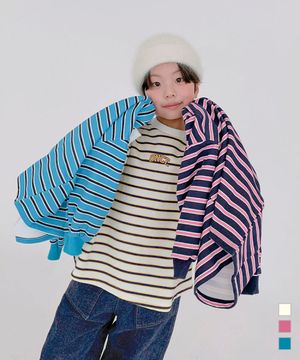 원스 스트라이프 쭈리 티셔츠