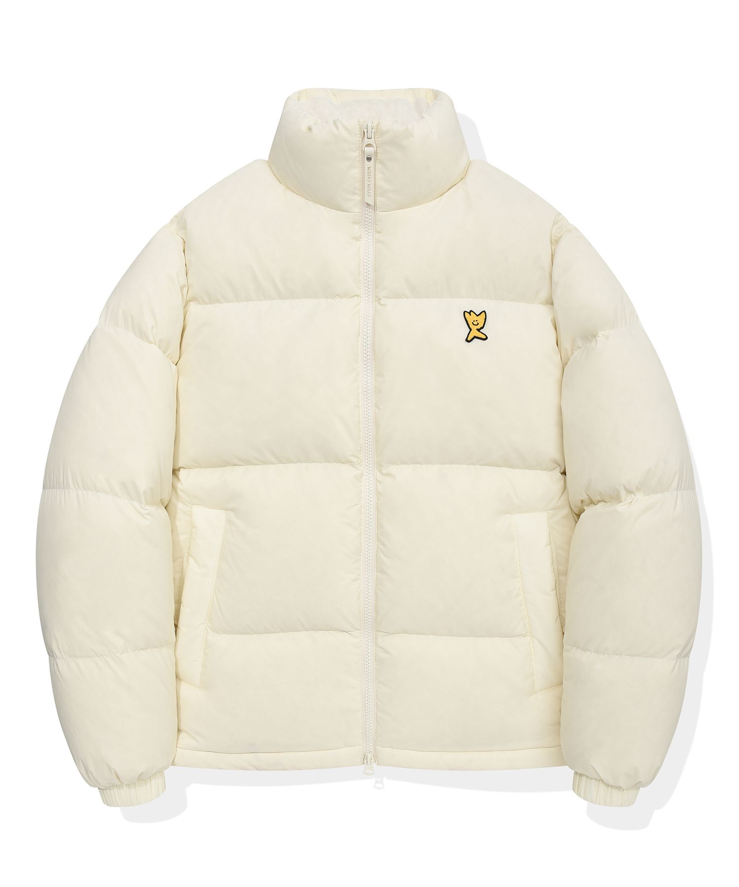 MUSINSA | WACKY WILLY Solid Down Puffin Short Puffer Cream
