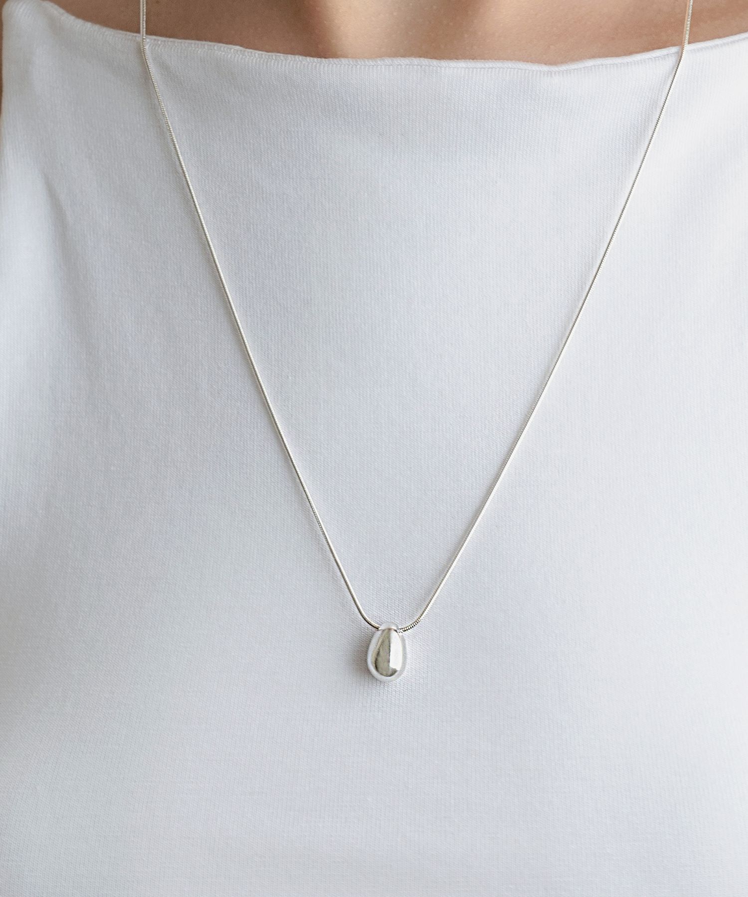 ★HAS★ HDM020 Tear drop slide necklace MUSINSA | HAS HDM020 Tear drop slide necklace