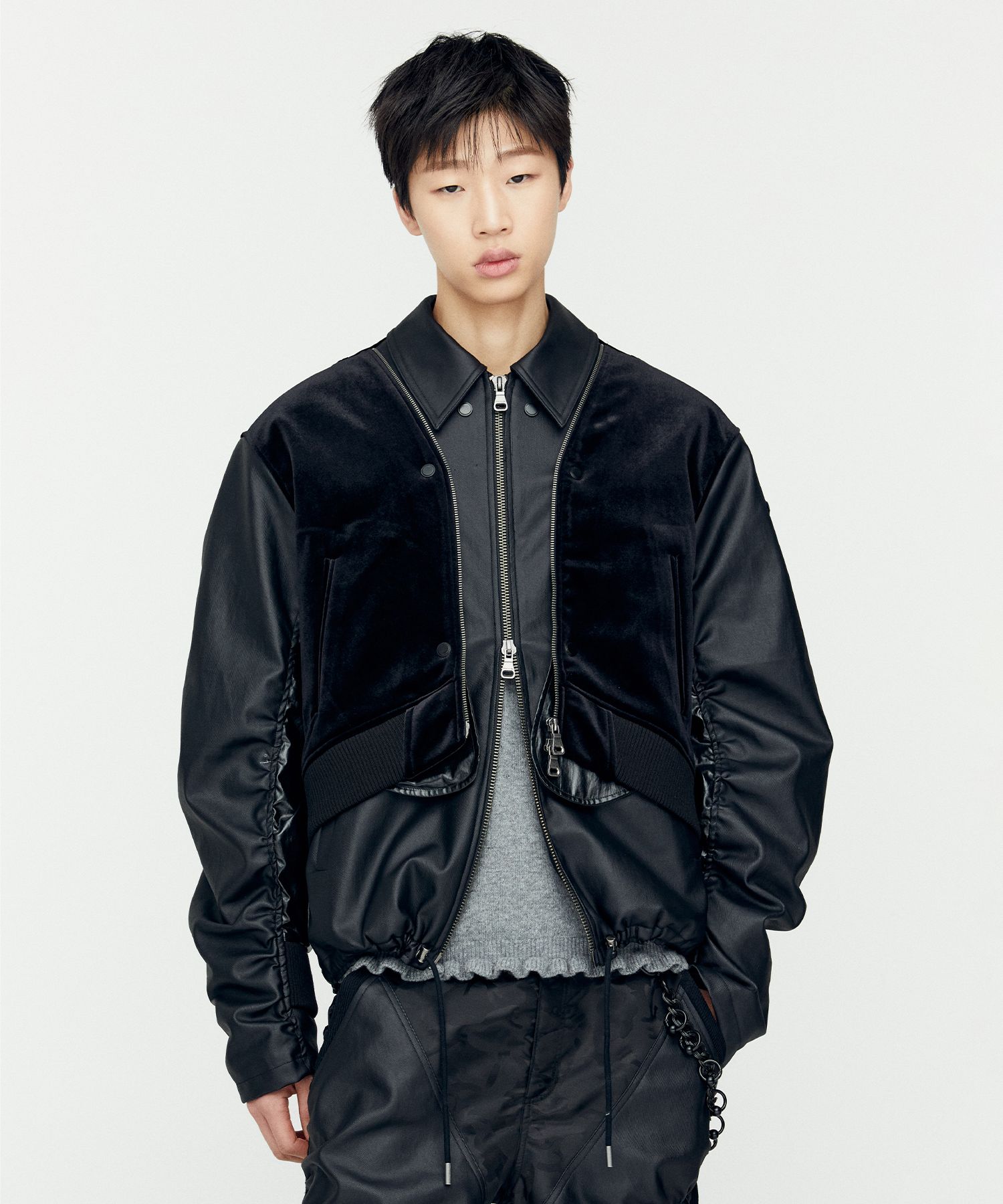 アウターその他 ANDERSSON BELL Vientine zip-up jacket awa627mBLACK A24FWWAM6 Black Bientain Zip-Up Jacket by Andersson Bell on Sale