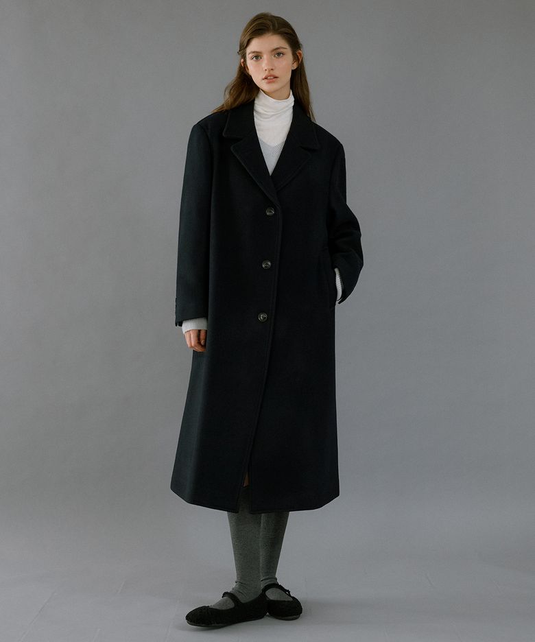 Wool Single Long Coat