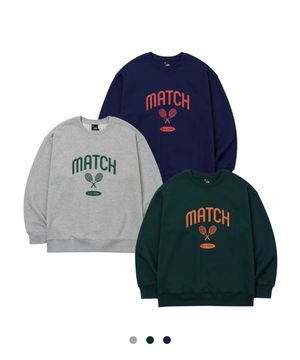 테니스 매치 맨투맨 3color