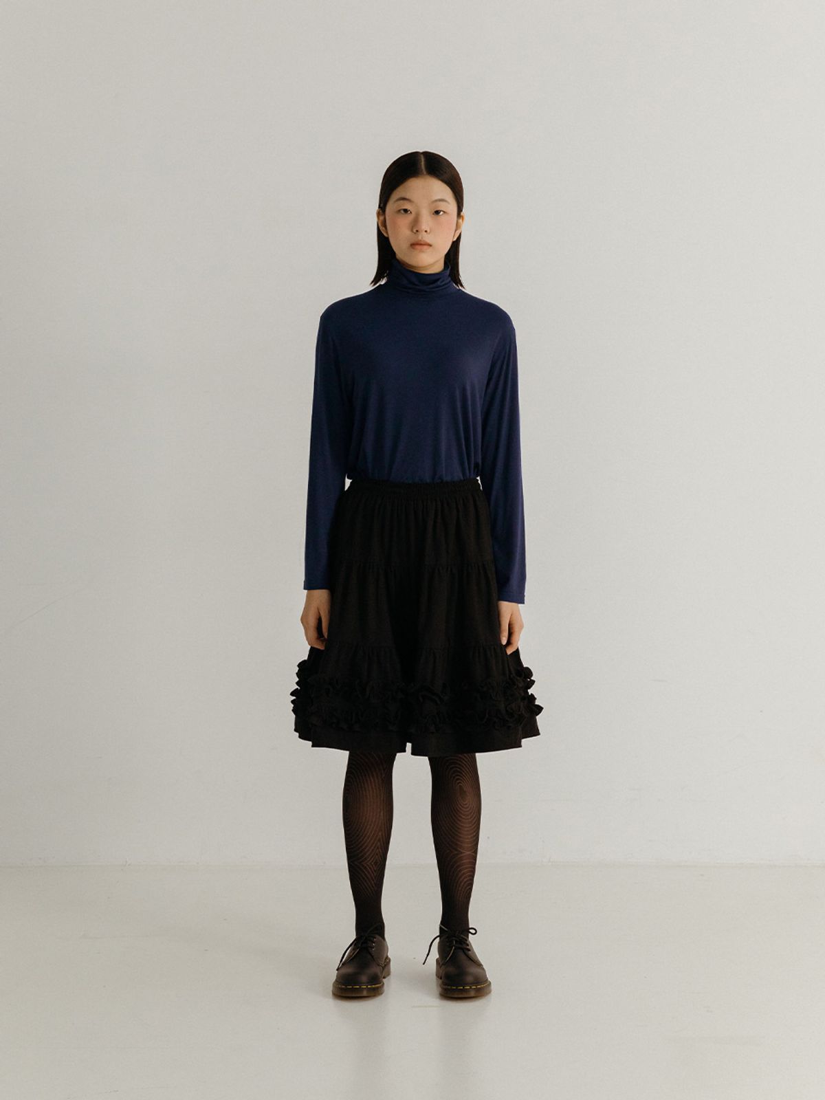 플리즈프로젝트(PLZPROJECT) LOOSE TURTLENECK,  NAVY