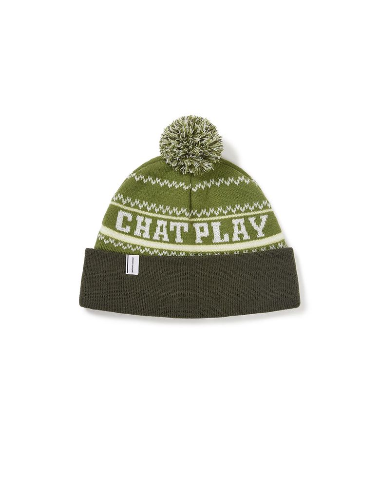 [Mmlg] CPC SKI TEAM KNIT HAT (KHAKI)