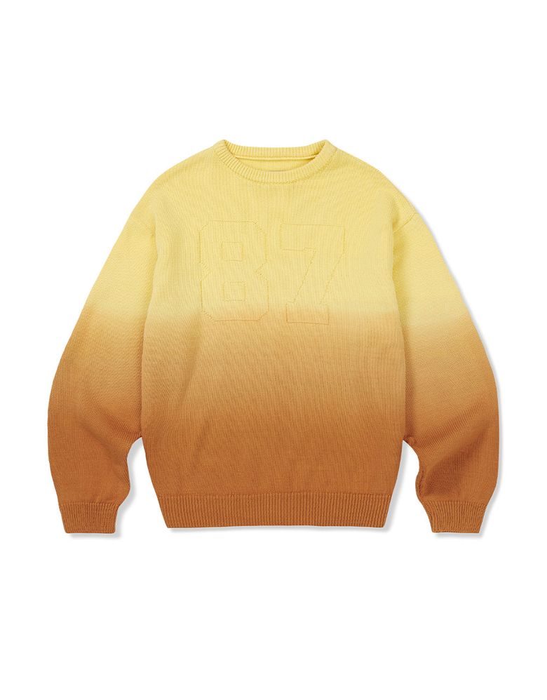 [Mmlg] TONE WASHING KNIT (YELLOW)