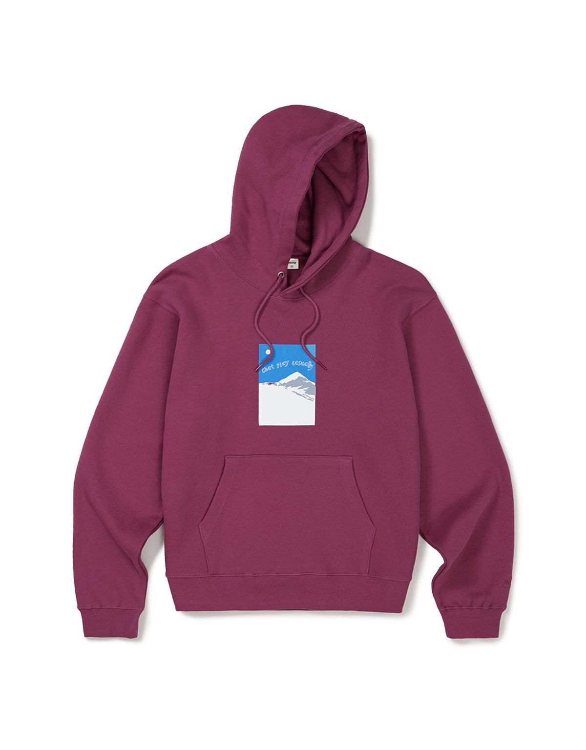 엠엠엘지(MMLG) [Mmlg] SNOW TOWN HOODIE (MULBERRY)