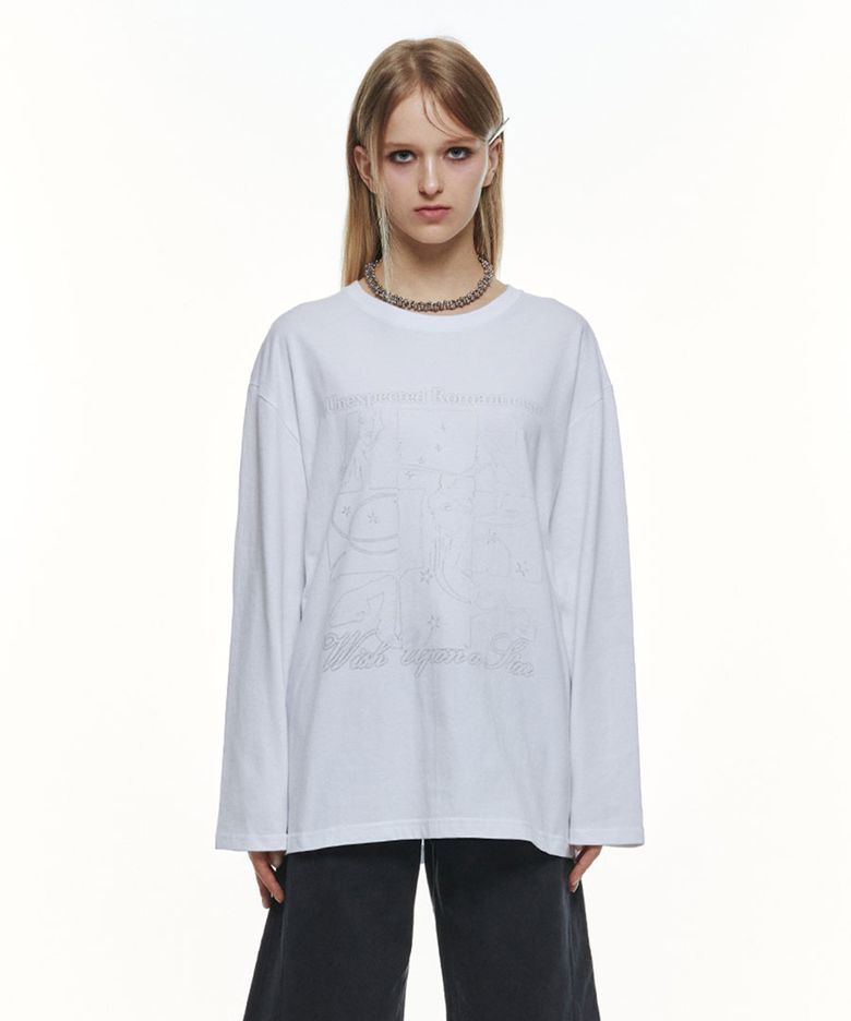 WISH LONG SLEEVE T-SHIRT (WHITE)