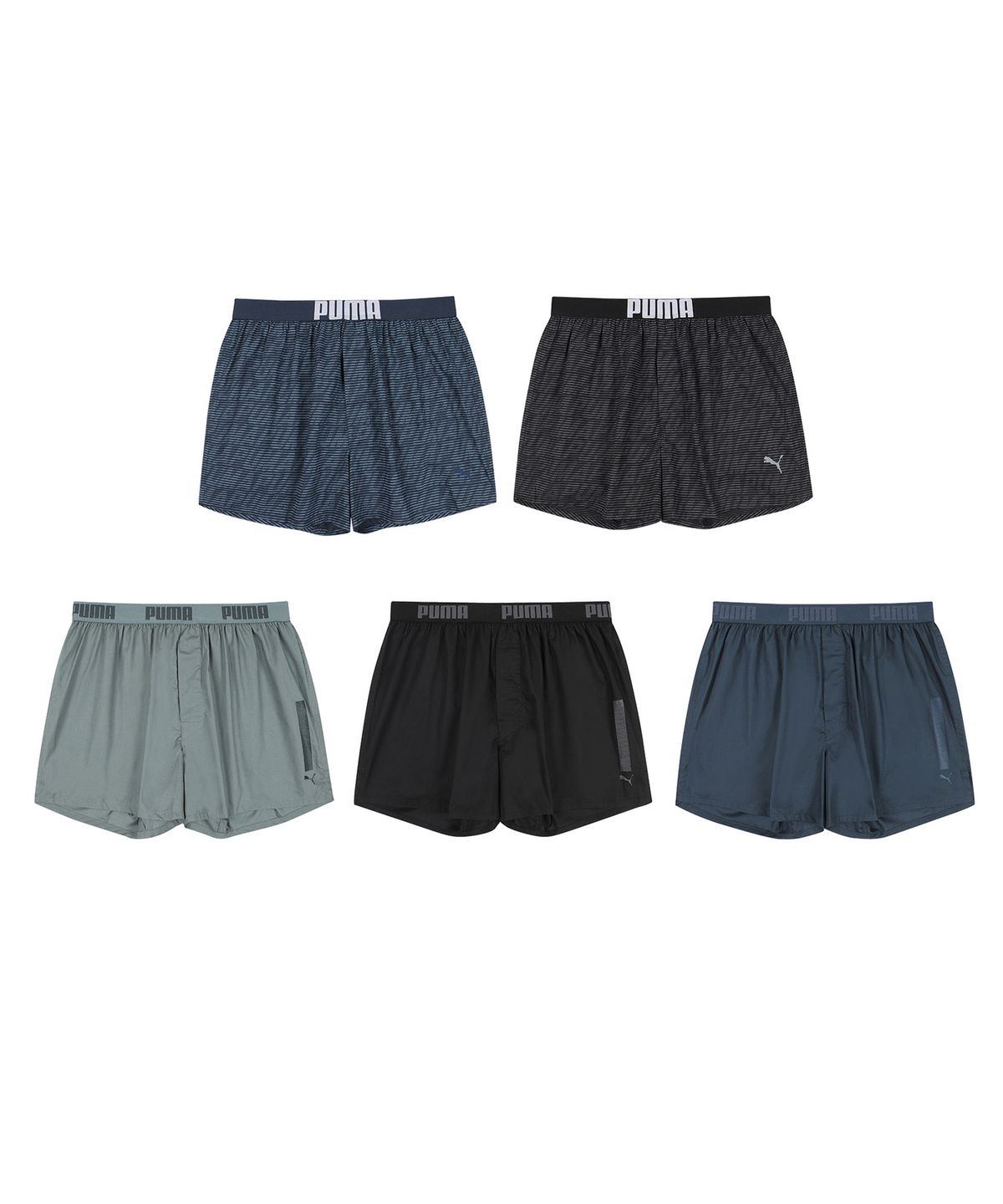 푸마 바디웨어(PUMA BODYWEAR) [5PACK] 우븐 트렁크