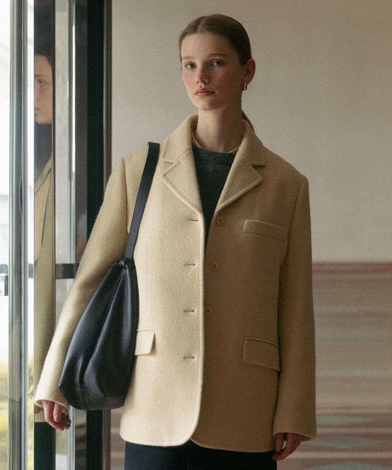 [2COLORS] ALPACA WOOL JACKET
