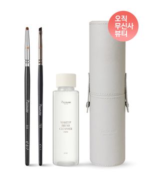 디테일 아이라인 아이섀도우 브러쉬 기획세트(315+722_사선+클렌저미니+슬림케이스)