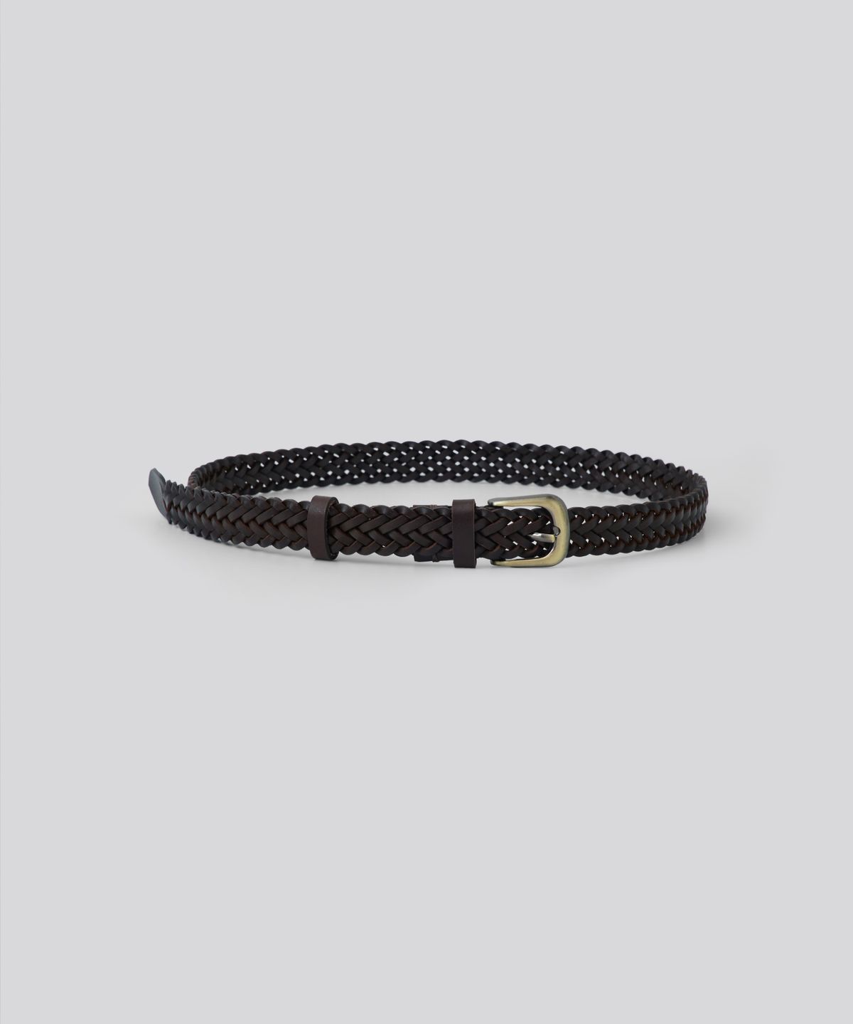 마조네(MA JOURNEE) M LEATHER BELT_BROWN