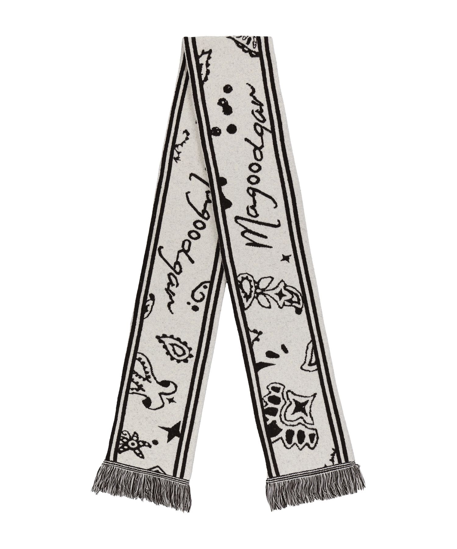 ◇MAGOODGAN◇ 9206 Jacquard Navy Muffler MUSINSA | MAGOODGAN 9206 Jacquard Cream Muffler