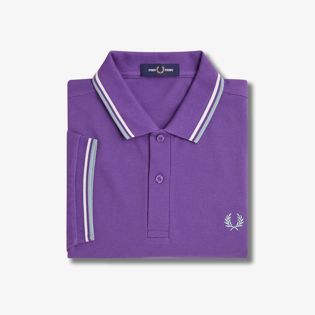 프레드페리(FRED PERRY) [M3600] 트윈 팁 프레드페리 셔츠 - 에머시스트/에크루/실버블루 AFPM2433600-W95