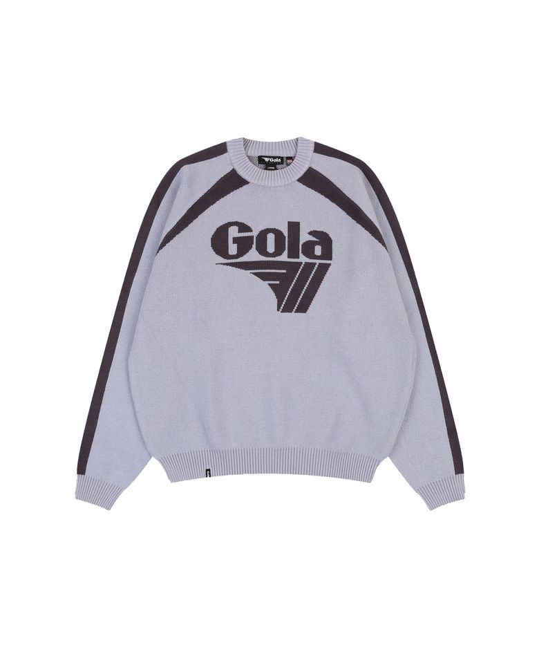 TRACK KNIT PULLOVER [SKY BLUE]