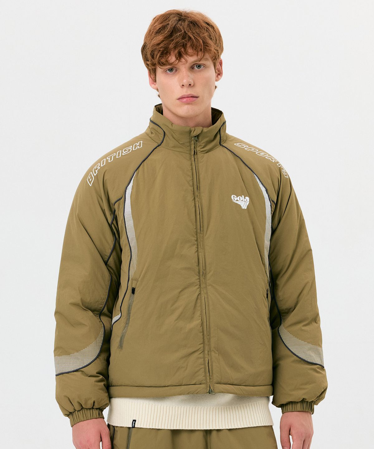 골라(GOLA) RACER FLUID PADDED JACKET [BEIGE]