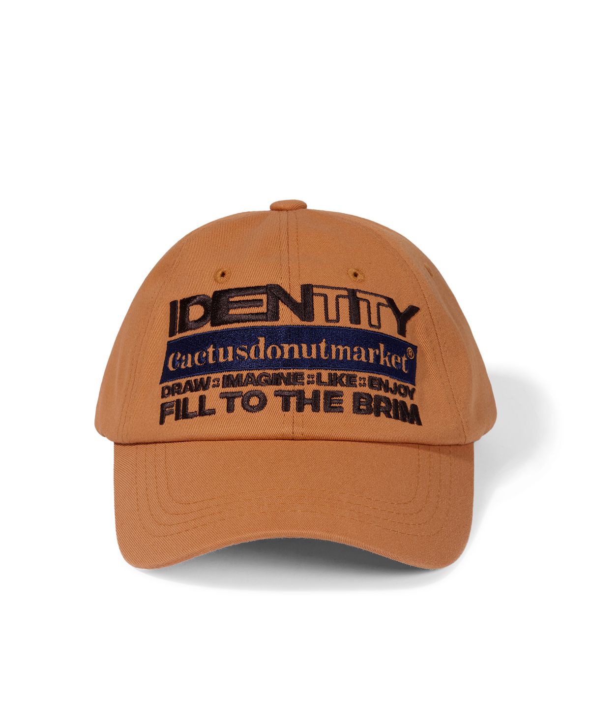 캑터스도넛마켓(CACTUSDONUTMARKET) Identity Vintage Ball Cap - Orange