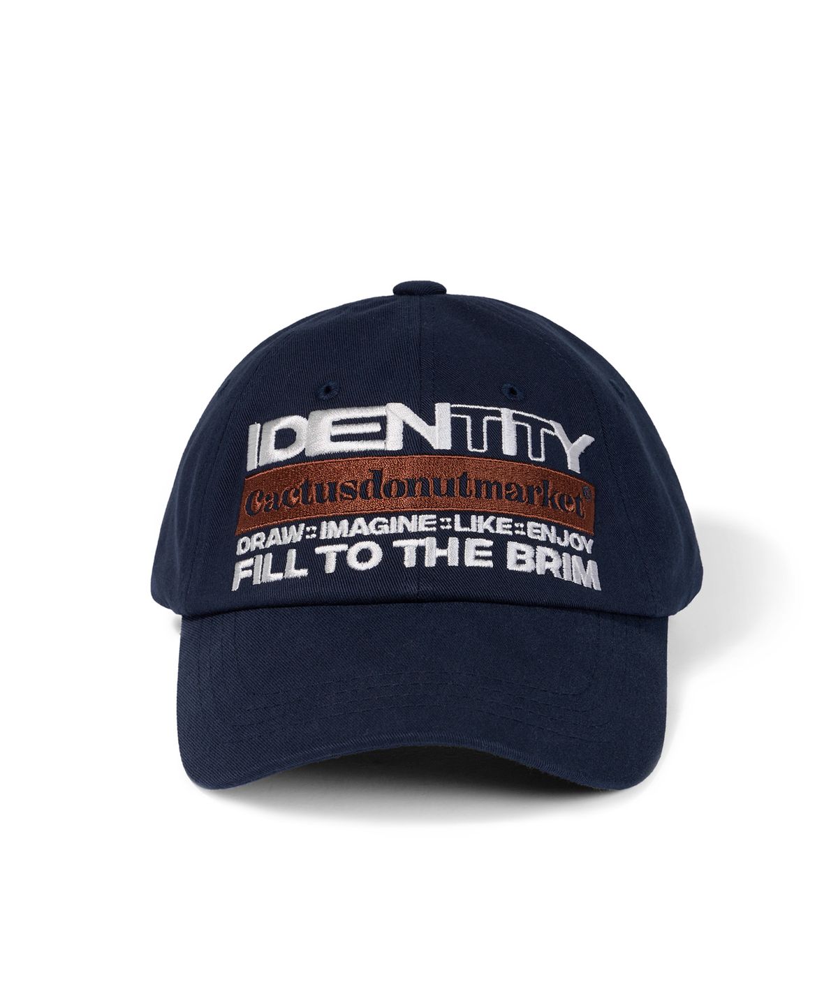 캑터스도넛마켓(CACTUSDONUTMARKET) Identity Vintage Ball Cap - Navy
