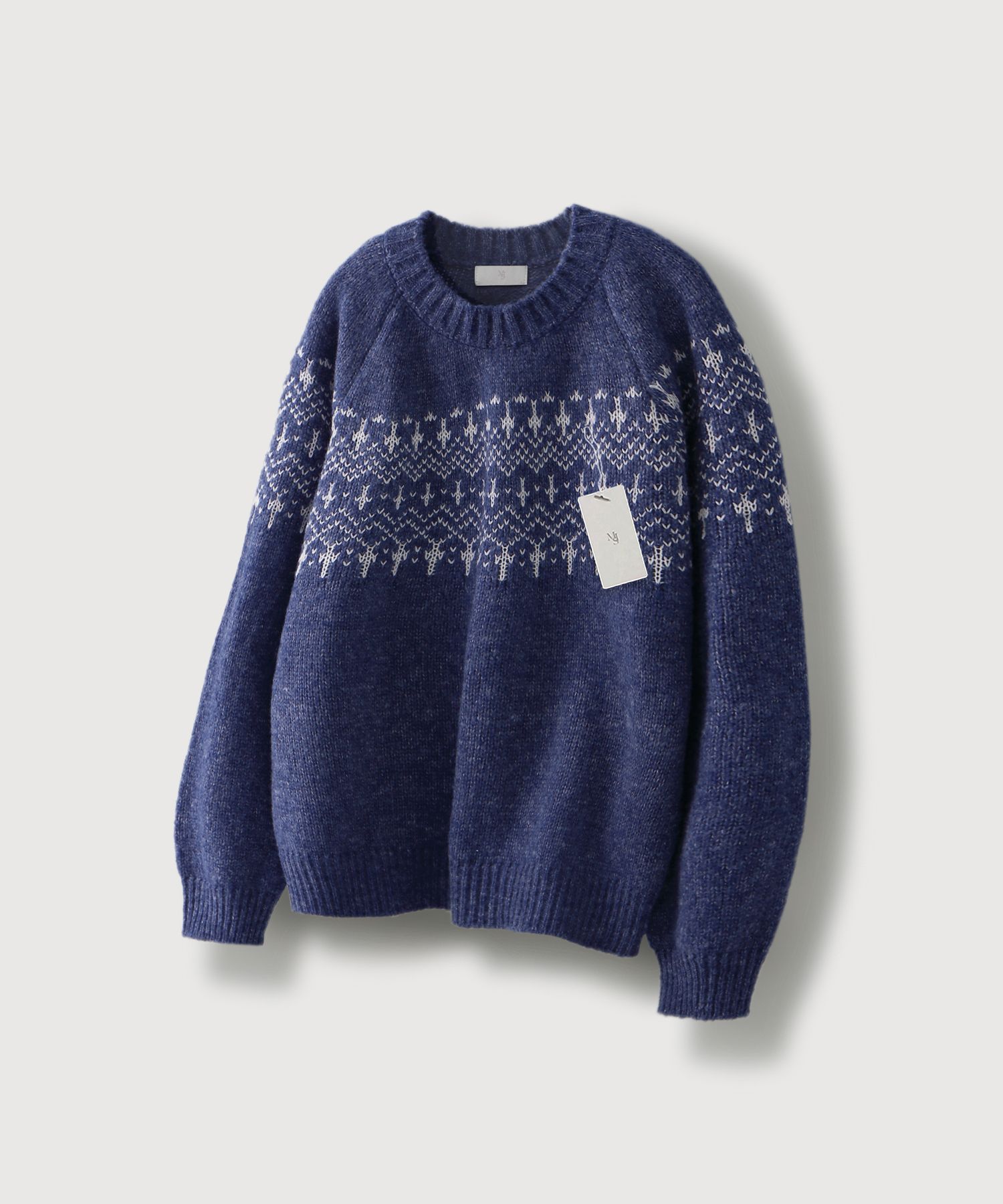 【MIS PRODUCT】 Bern Nordic Round Knit_Navy MUSINSA | MOOD INSIDE Bern Nordic Round Knit_Navy