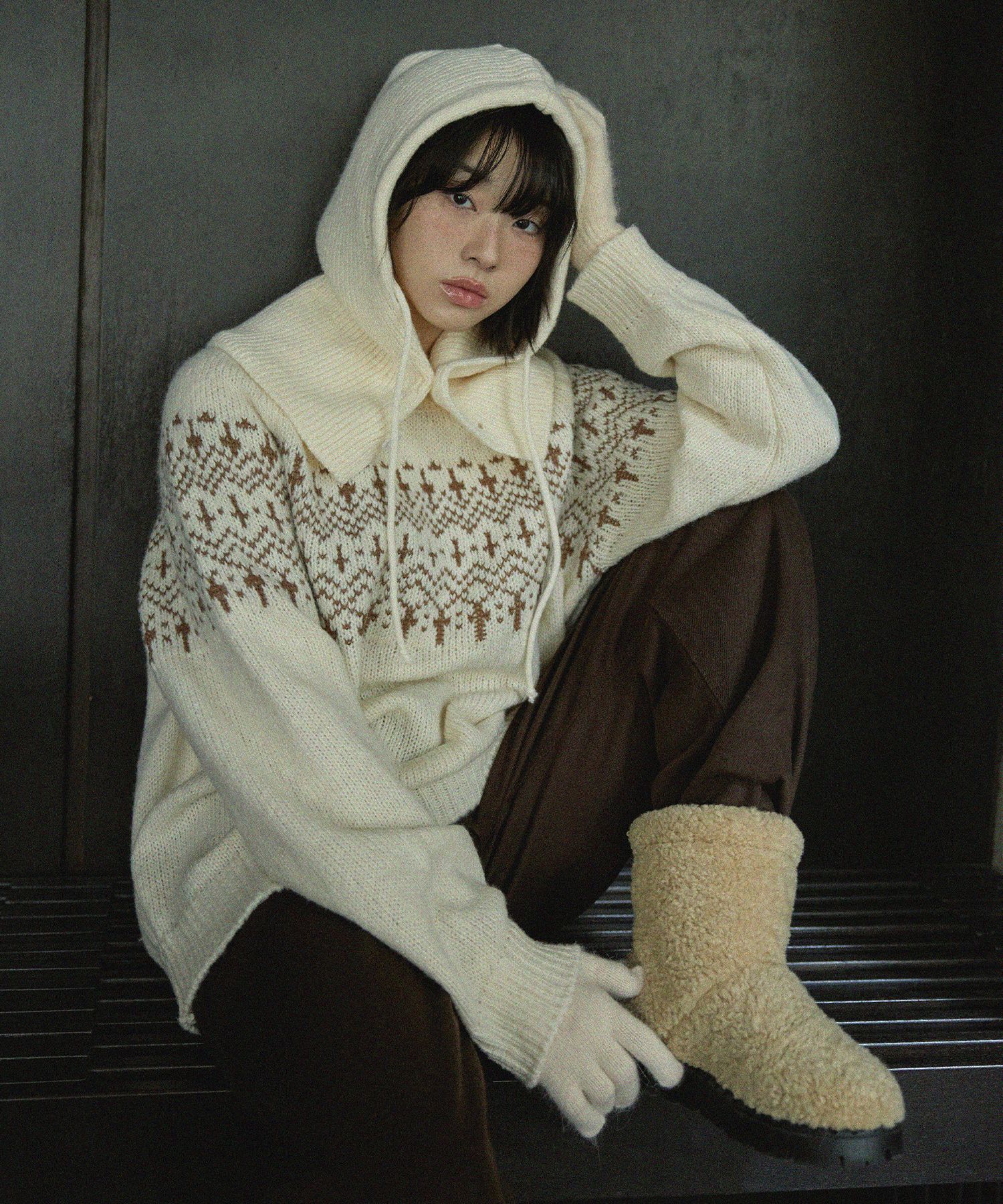 【MIS PRODUCT】 Bern Nordic Round Knit_Ivory MUSINSA | MOOD INSIDE Bern Nordic Round Knit_Ivory