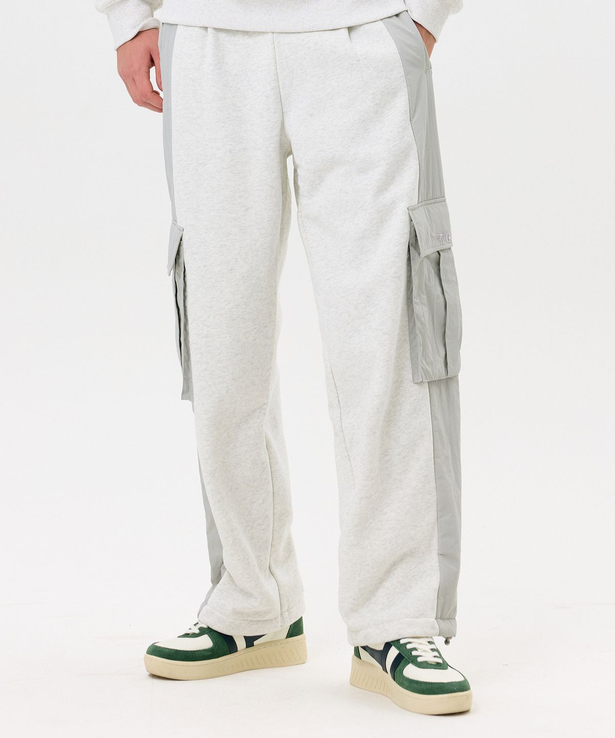골라(GOLA) FABRIC MIXED SWEAT PANTS [OATMEAL]