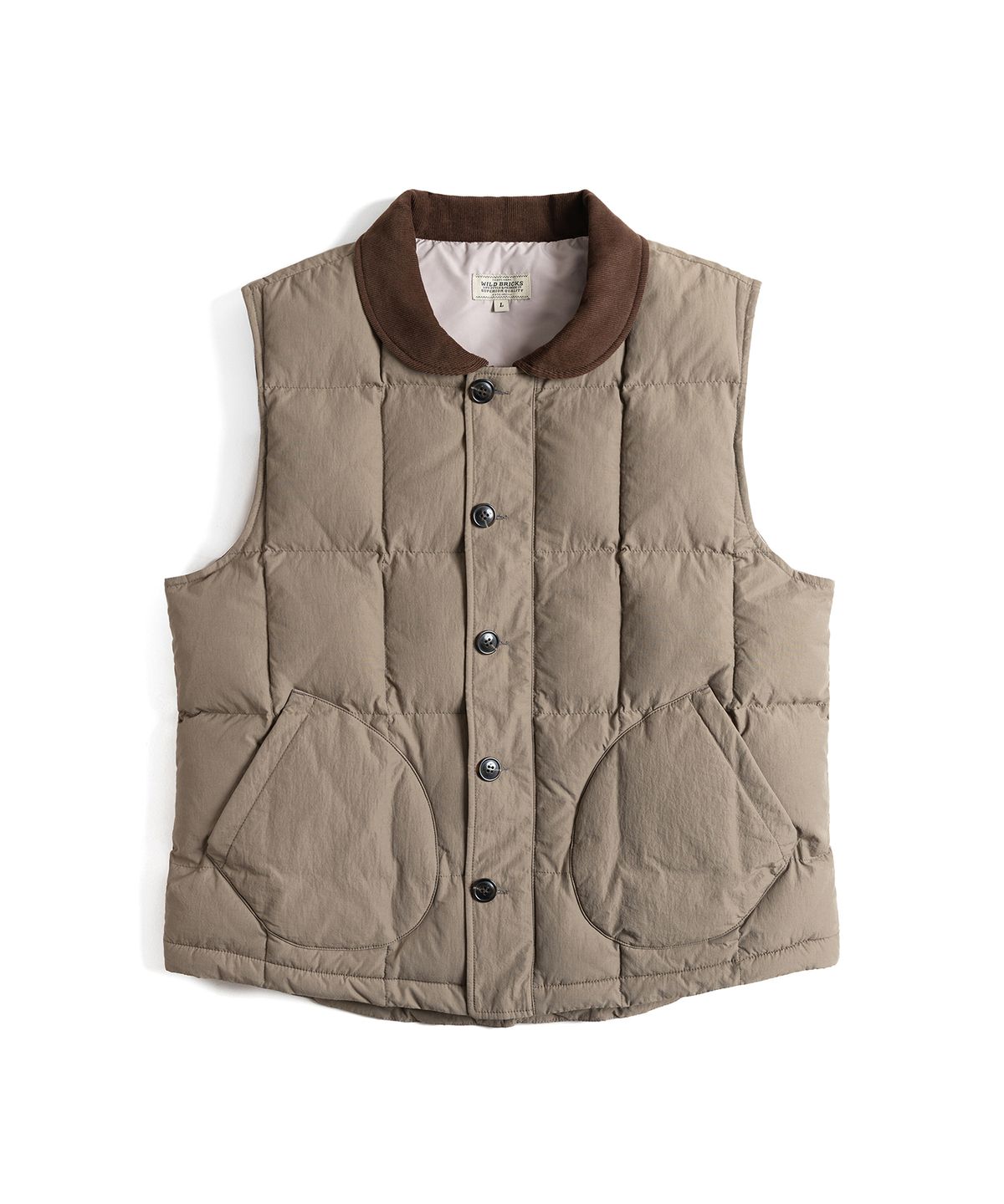 와일드 브릭스(WILD BRICKS) RP PUFFER VEST (olive)
