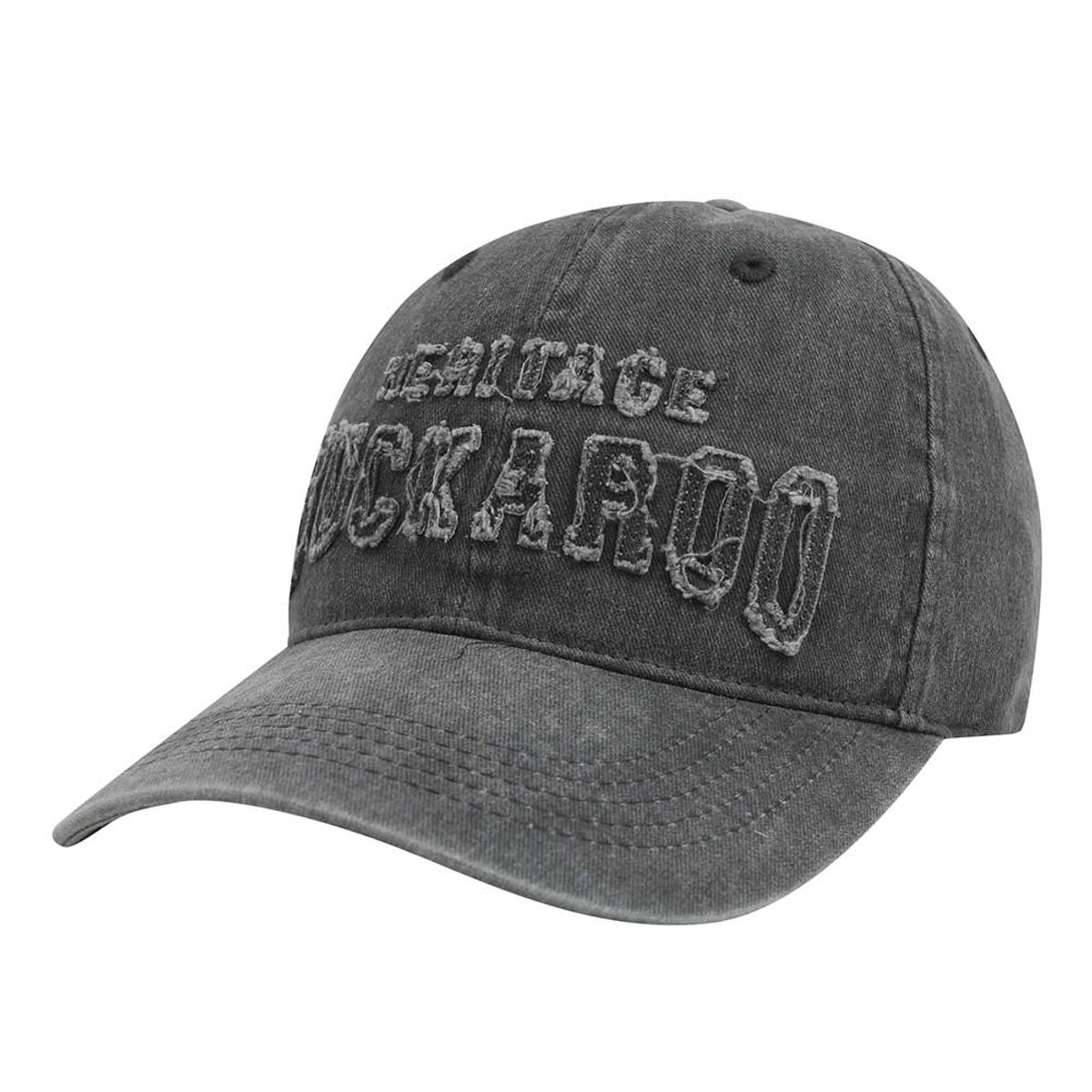 버커루(BUCKAROO) 빈티지 레터링 볼캡 차콜 그레이