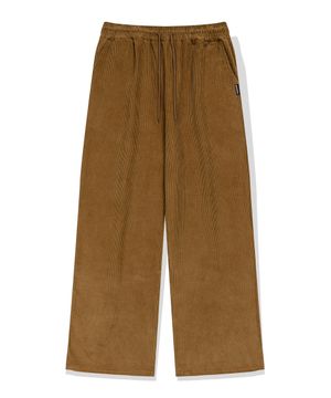 코듀로이 와이드 밴딩 팬츠 (밀크브라운)