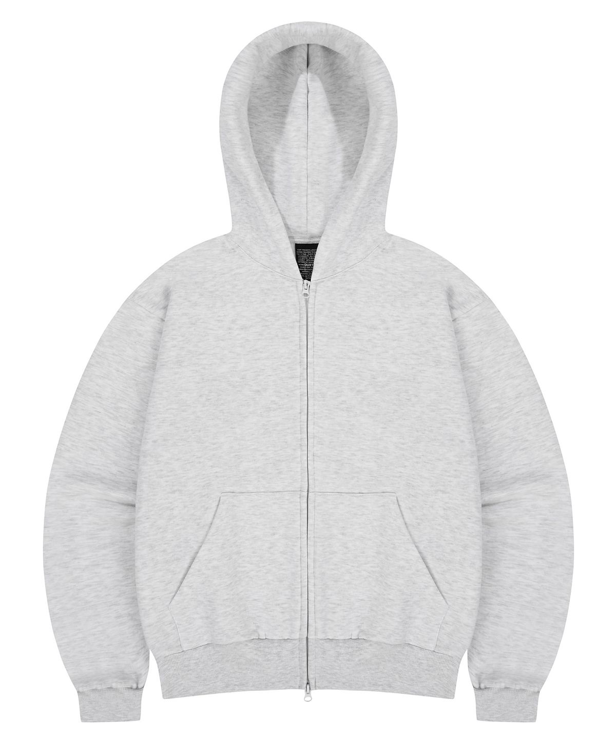 더트(DURT) DAILY ZIP UP HOODIE (LIGHT GREY)