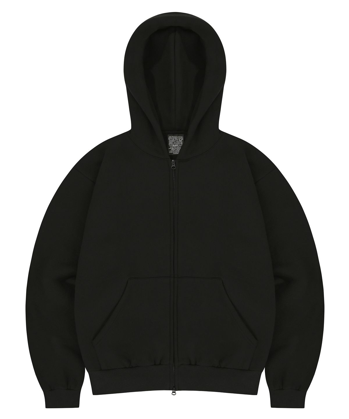 더트(DURT) DAILY ZIP UP HOODIE (BLACK)