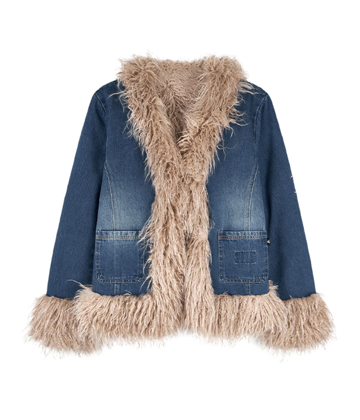 유쓰배쓰(YOUTHBATH) Fluffy washed jacket_denim