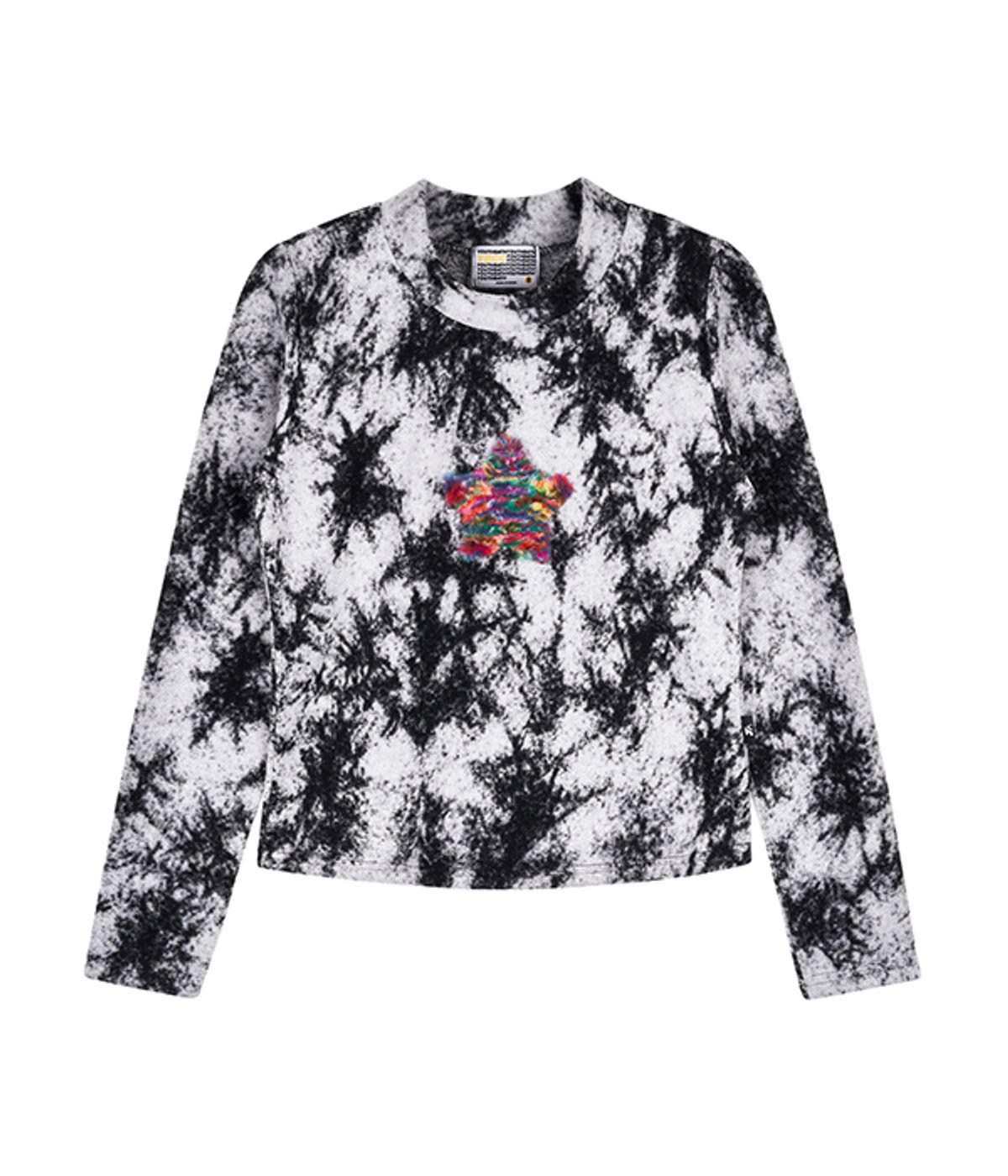 유쓰배쓰(YOUTHBATH) Rainbow star long sleeve_black
