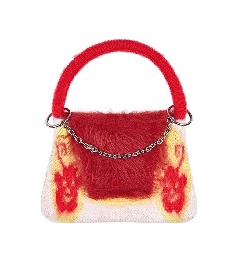 Fairy knit shoulder bag_white