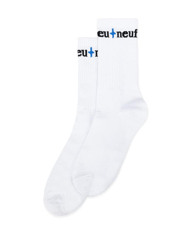 NEB blue shine socks (white)