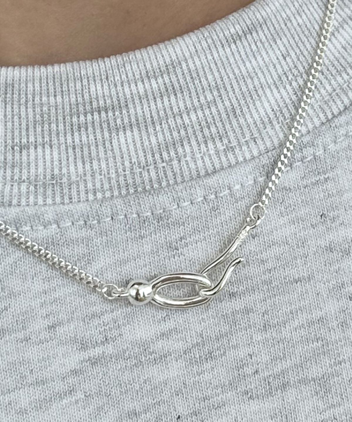 바라두(BARADU) [BARADU 925] Hook pendant chain necklace