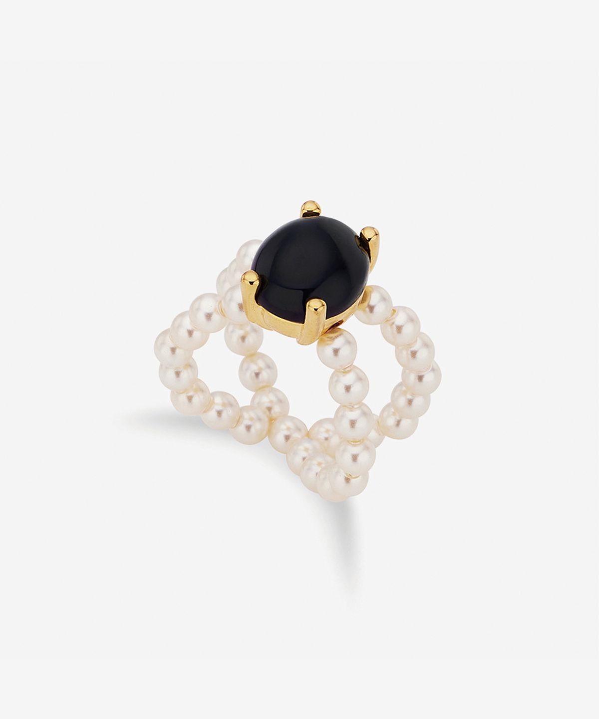 영리영리(YLYL) Nonna pearl ring, CAVIAR