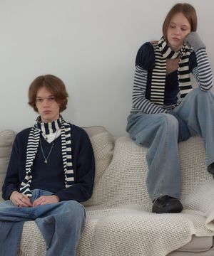 언발란스 스트라이프 머플러 : RADIANT043