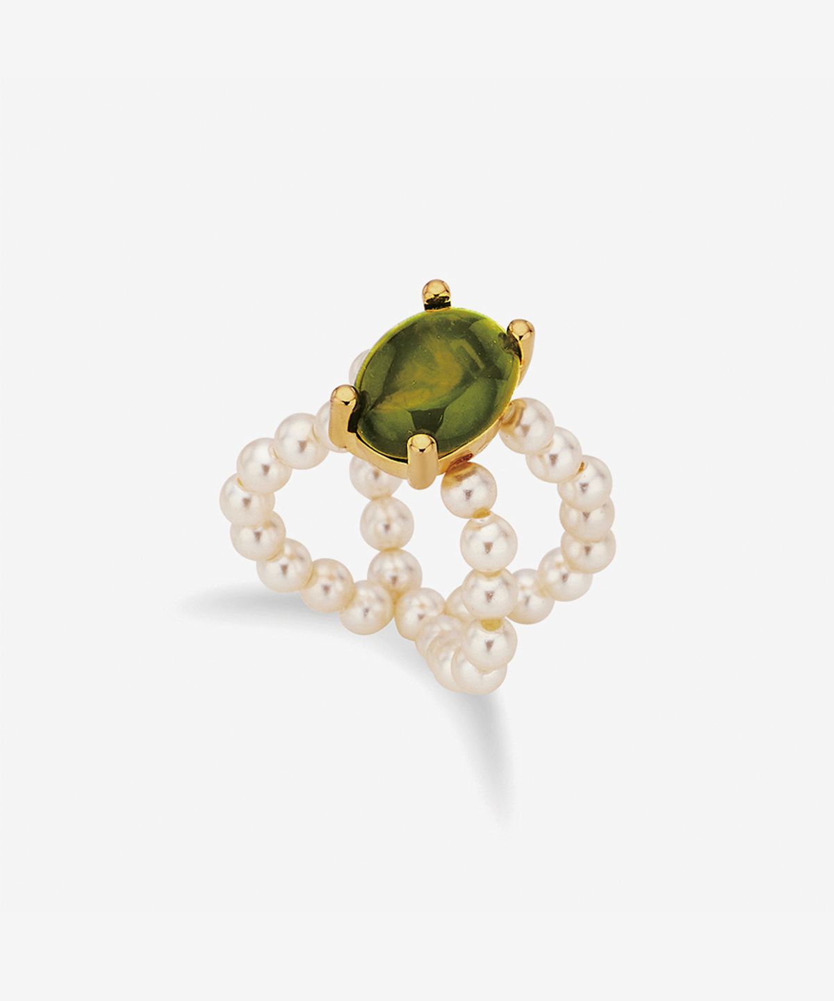 영리영리(YLYL) Nonna pearl ring, MOSS