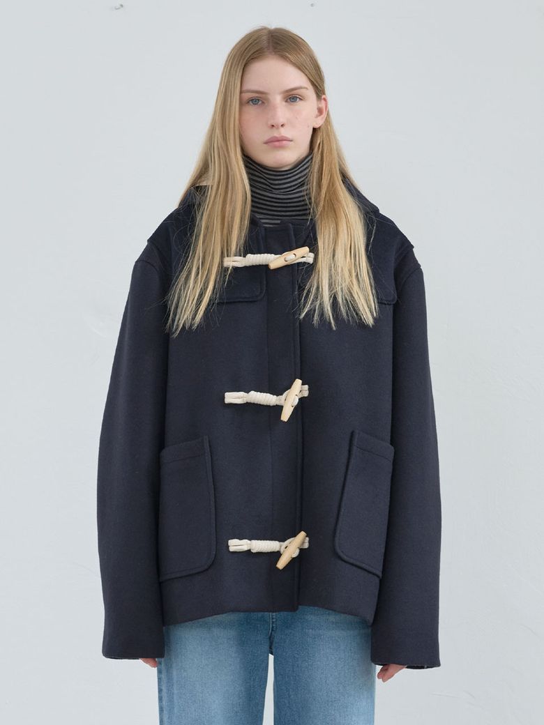후디 더플 코트 (Navy)