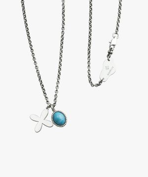 블루 터키석 빈티지 체인 목걸이 : RADIANT048