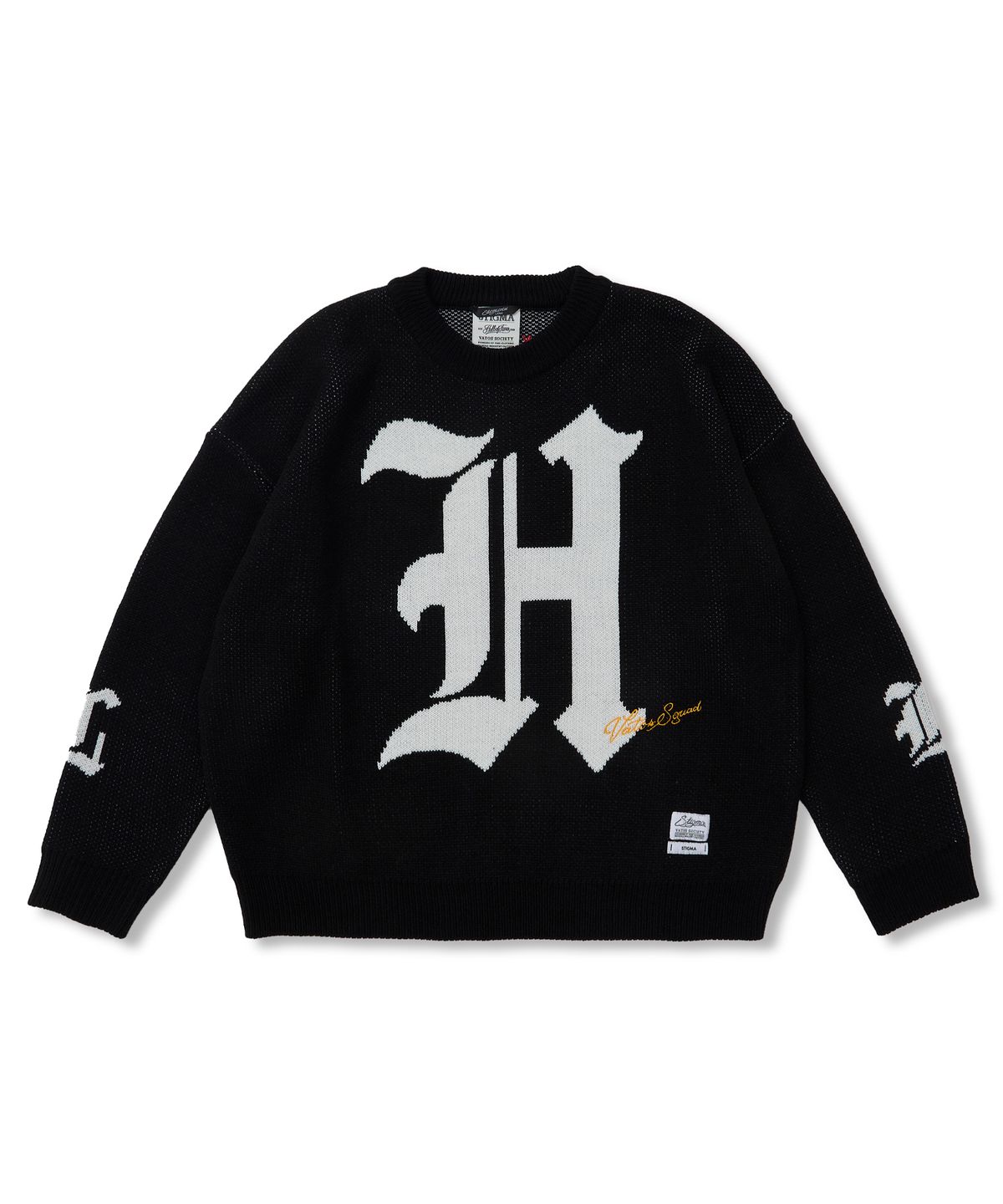 스티그마(STIGMA) Hell Oversized Knit Crewneck