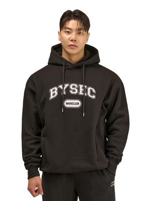 헤비기모 로고 오버핏 후드티_2Color