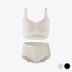 울트라 소프트 레이스 브라탑팬티 세트