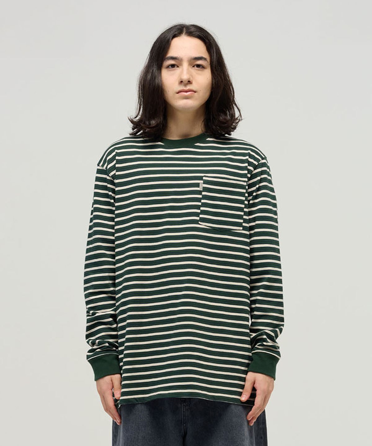 엔와이피(N.Y.P) L/S Stripe Tee (green)