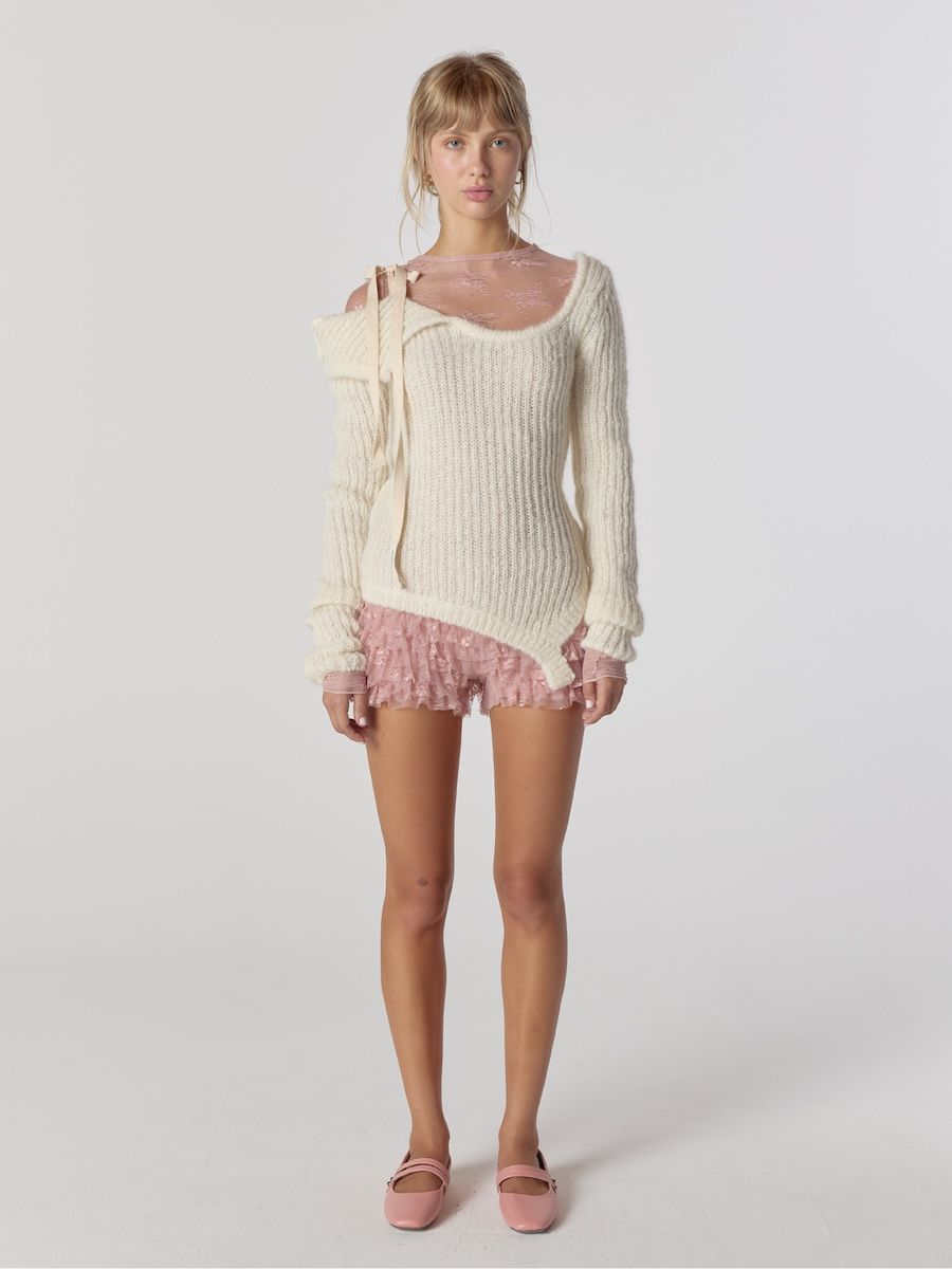 【glowny】24FW POLLY LACE BLOOMER SHORTS MUSINSA | GLOWNY POLLY LACE BLOOMER SHORTS (PINK)