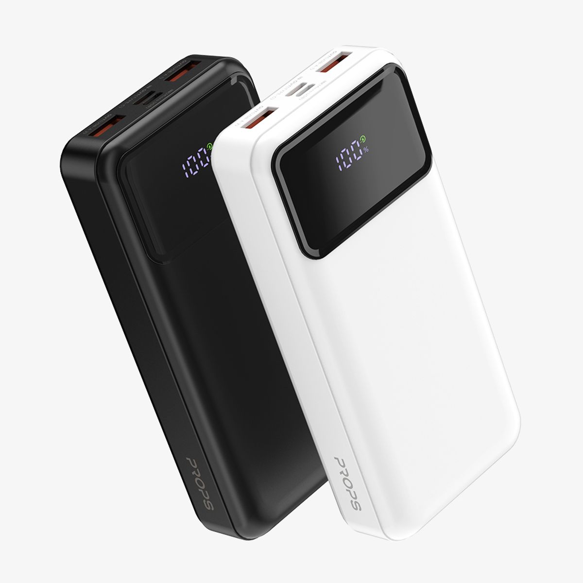 프롭스(PROPS) 22.5W PD 고속충전 LED 잔량표시 대용량 보조배터리 20000mAh