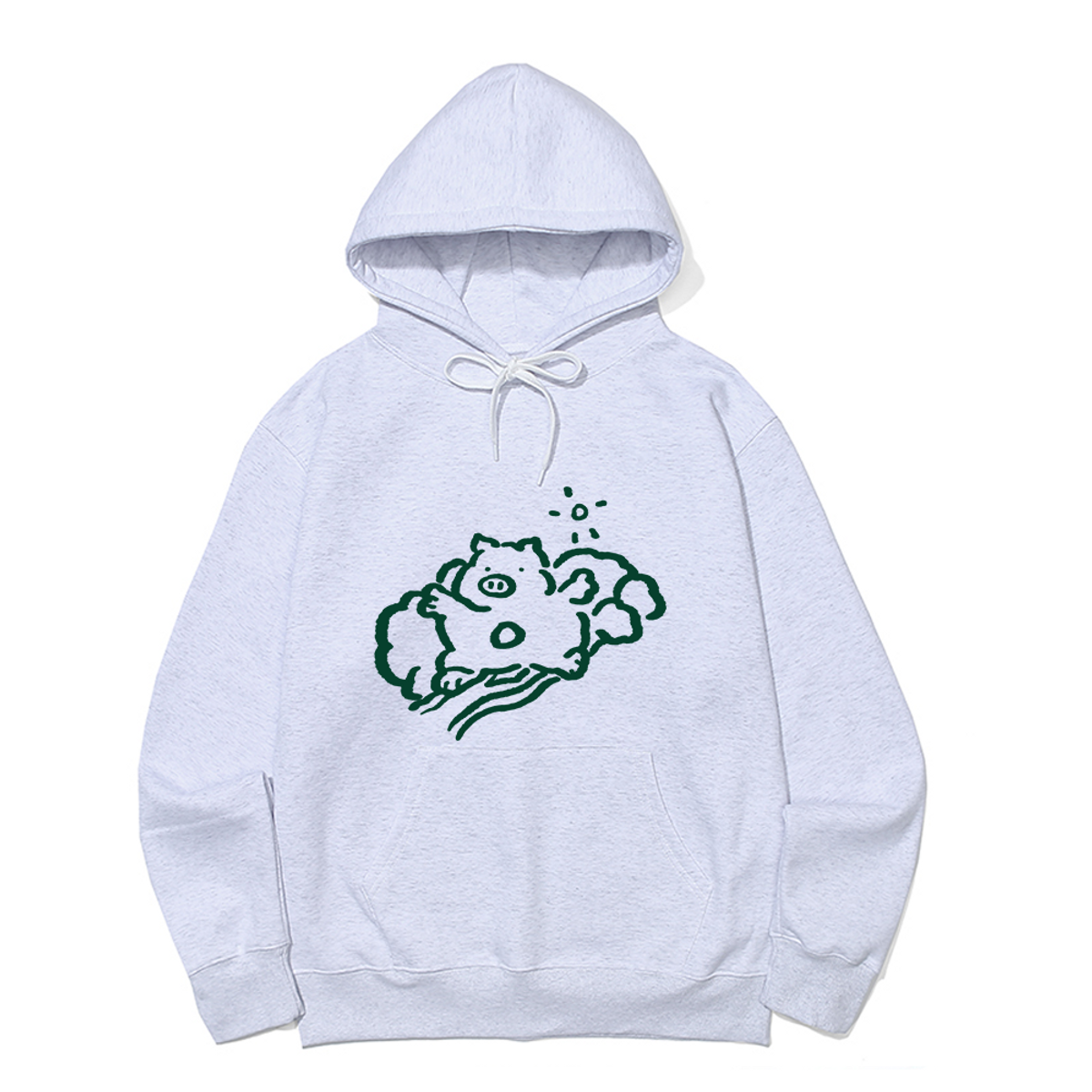 어썸어스(AWESOMEUS) NICE DAY PIG HOODIE_3 COLOR