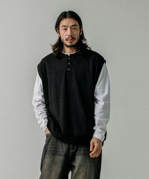 버튼 라운드 베스트 블랙