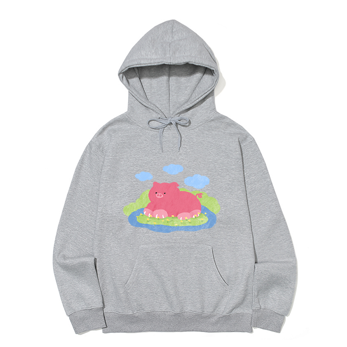 어썸어스(AWESOMEUS) PINK PIG HOODIE_3 COLOR