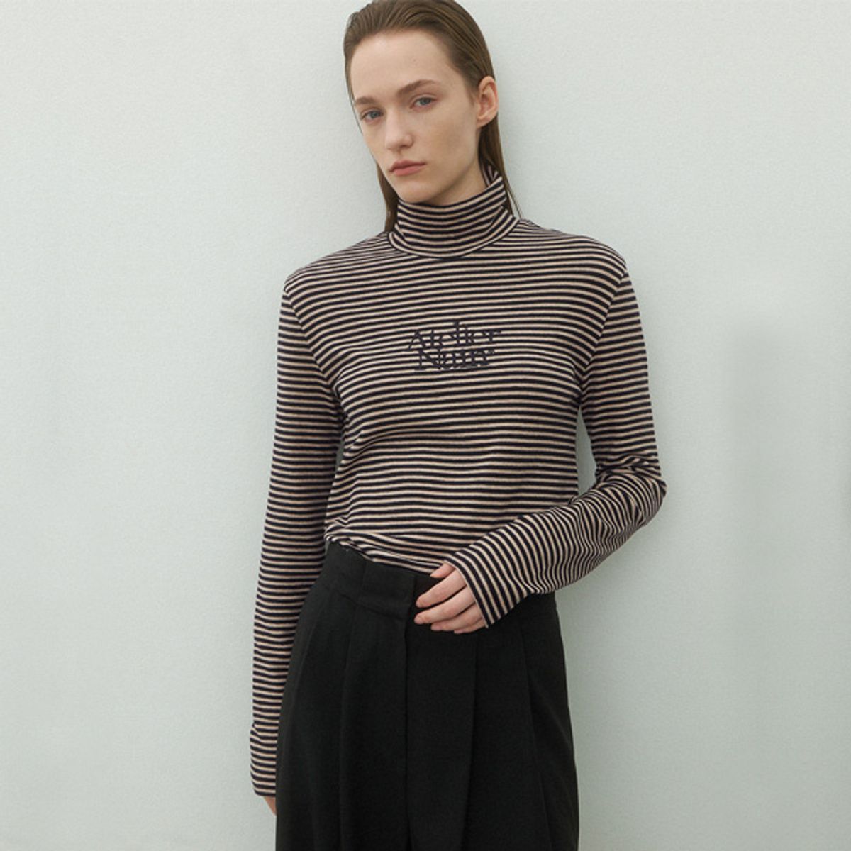 아틀리에 나인(ATELIER NAIN) ESSENTIAL STRIPE POLA TEE(T-6947)