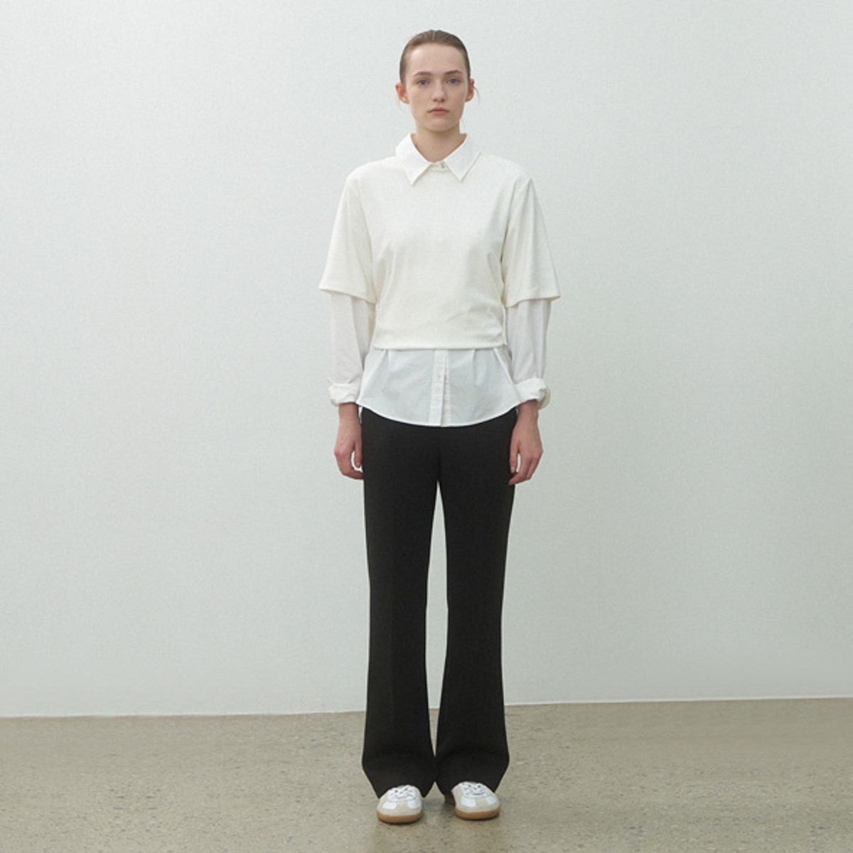 아틀리에 나인(ATELIER NAIN) (PT-5592)ESSENTIAL WARM BOOTCUT PANTS